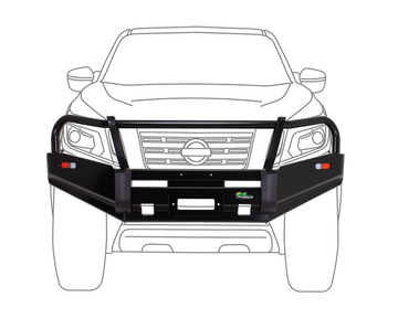 nissan np300 navara bull bar commercial fleet series 4