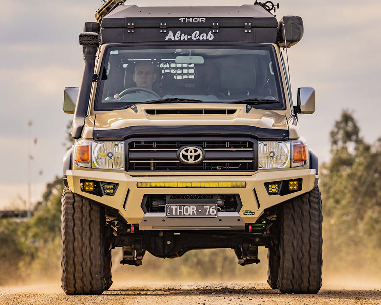 toyota 79 series landcruiser no hoop bull bar raid