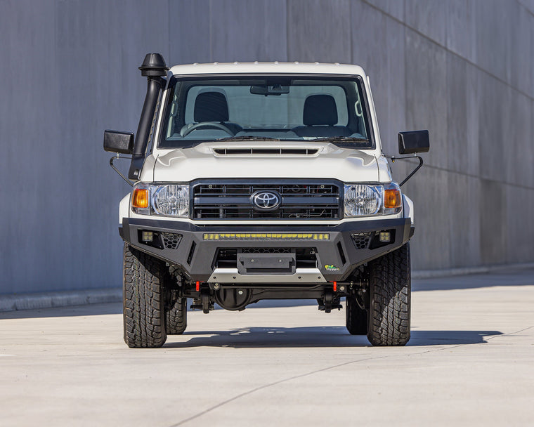 toyota 79 series single cab landcruiser no hoop bull bar raid