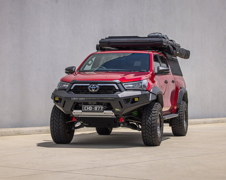 toyota hilux rogue no hoop bull bar raid