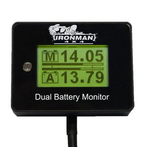 Digital Battery Monitor for 12v Dual Battery Systems