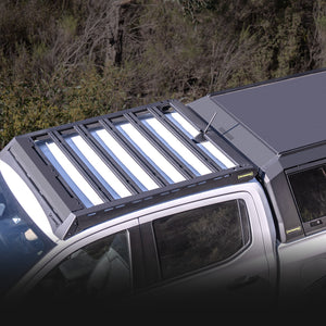 Raid Platform Roof Rack Ford Ranger Top Side Closeup IRONMAN 4X4