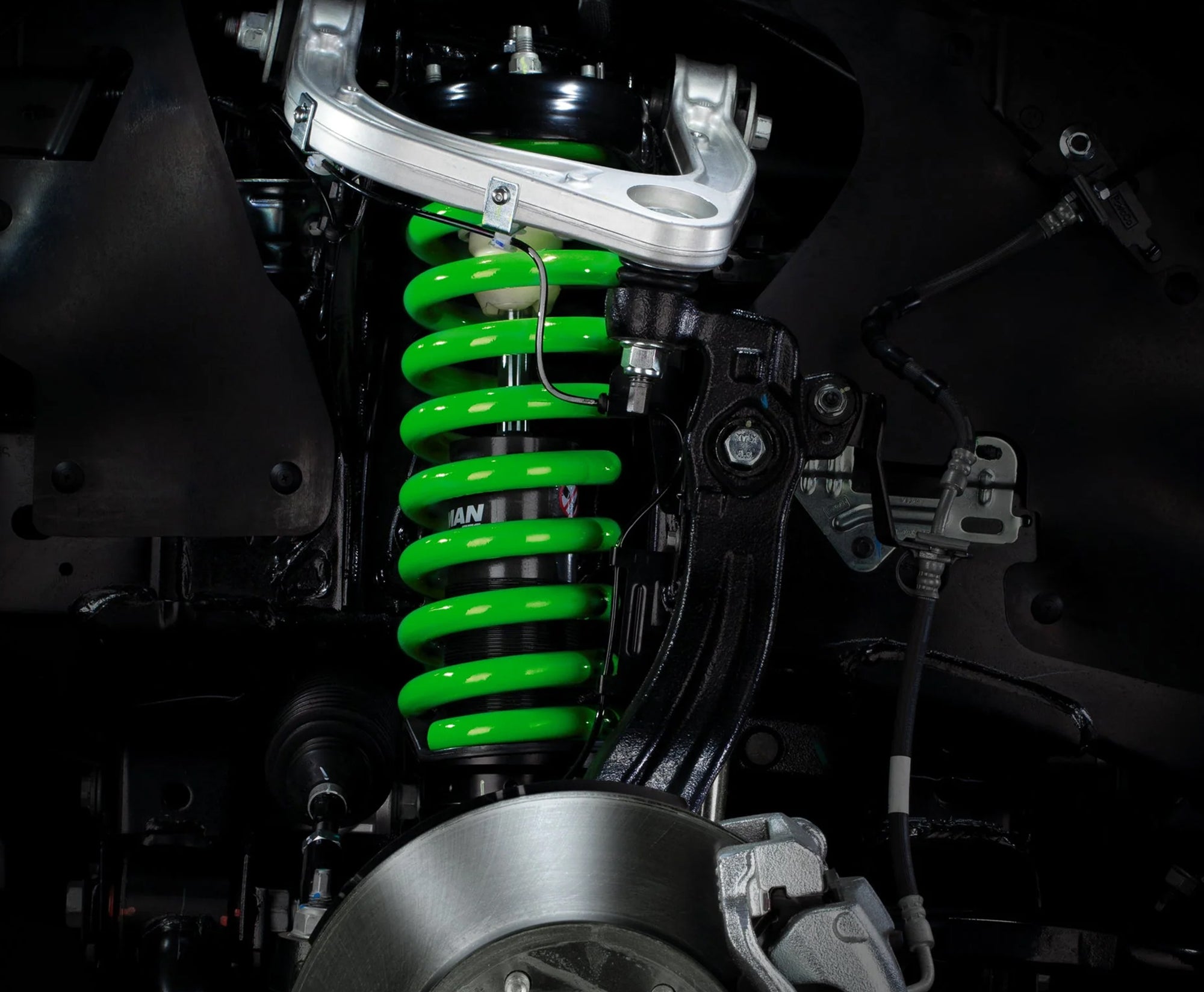 Front Nitro Gas Coil Springs Green - Light - 50mm Lift